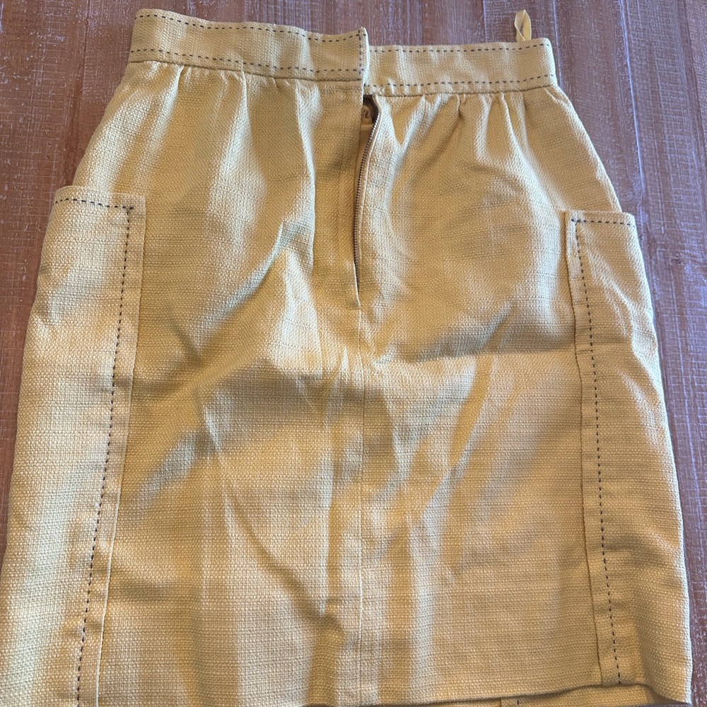 Yellow cotton skirt Anthropologie
